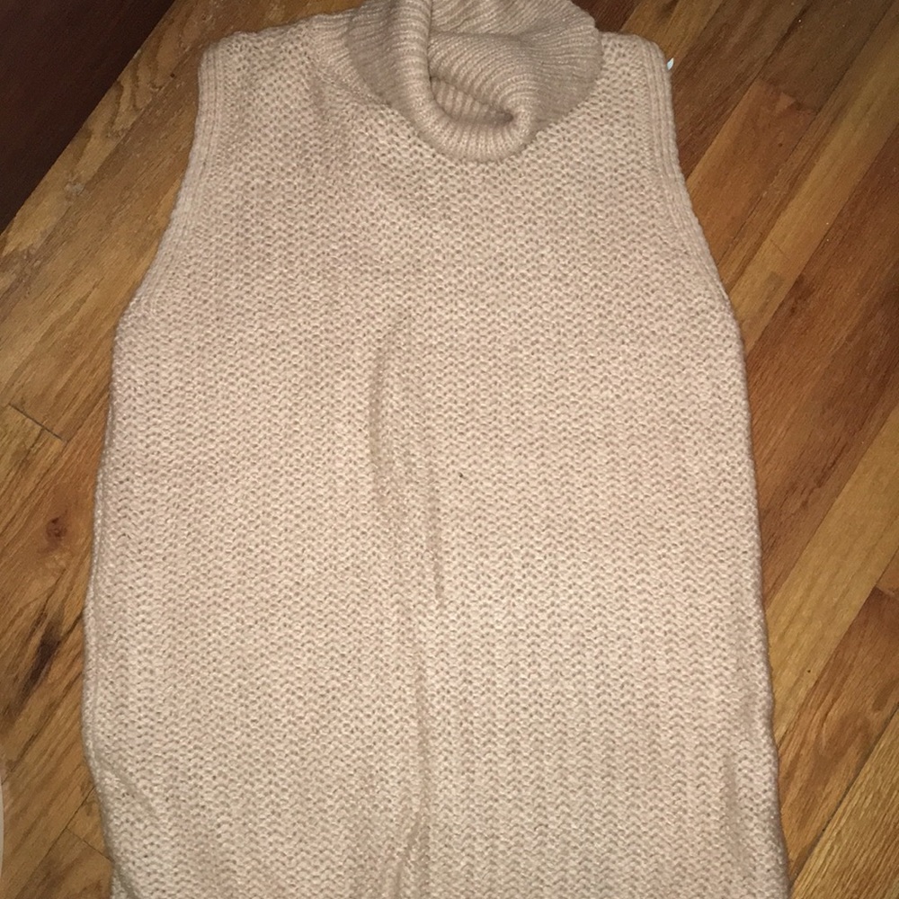 forever 21 sleeveless knit sweater w/ turtleneck.